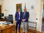 Il ministro Fitto e l'assessore Latronico